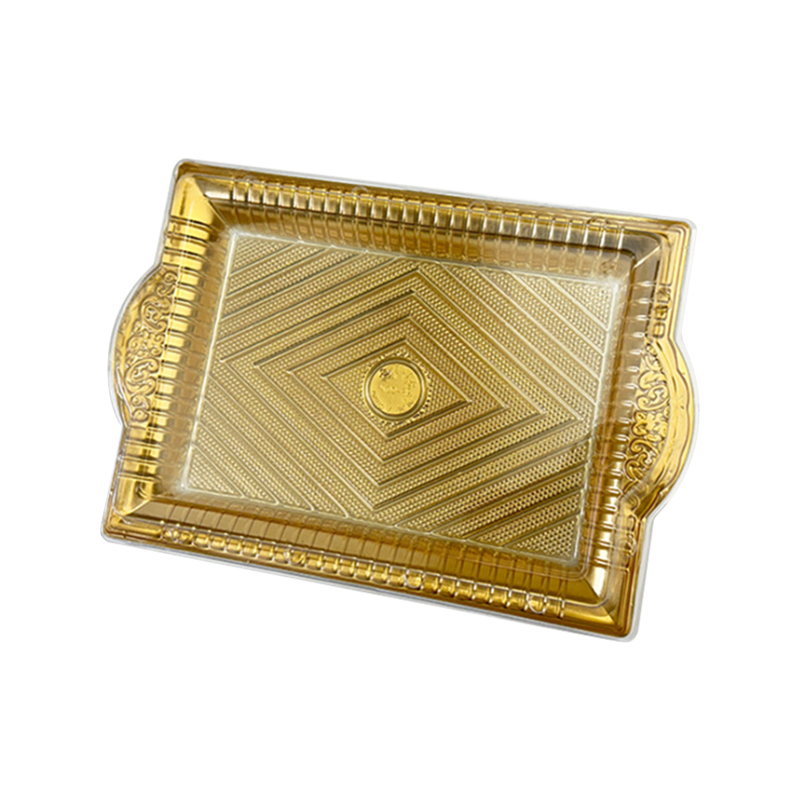 Tek kullanımlık şeffaf kalın pasta tepsisi