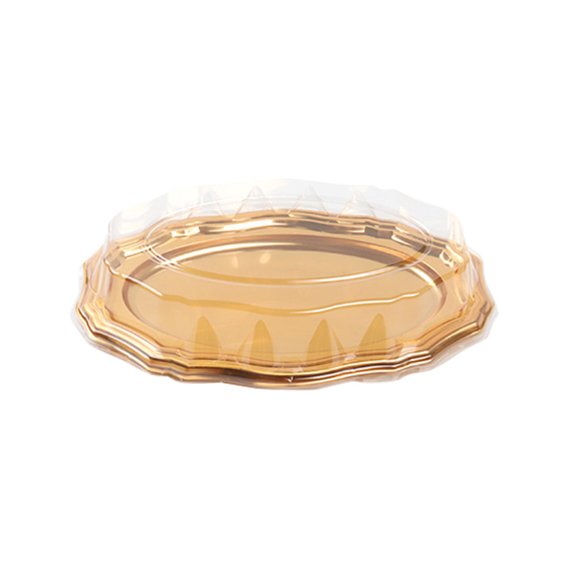 Altın plastik kek tepsisi
