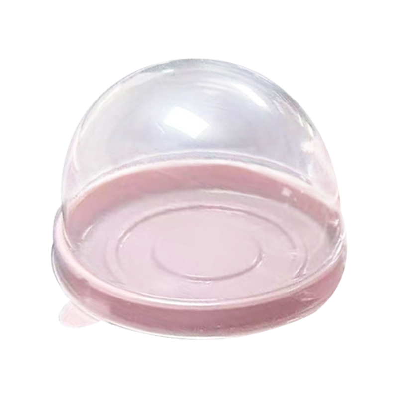 Tek kullanımlık dairesel bölmeli kek tutucu kutusu