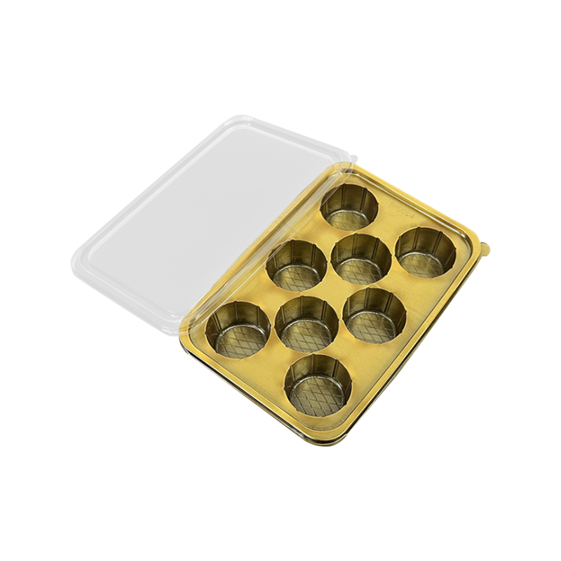 8 boşluklu tek kullanımlık plastik pişirme ambalaj kutusu