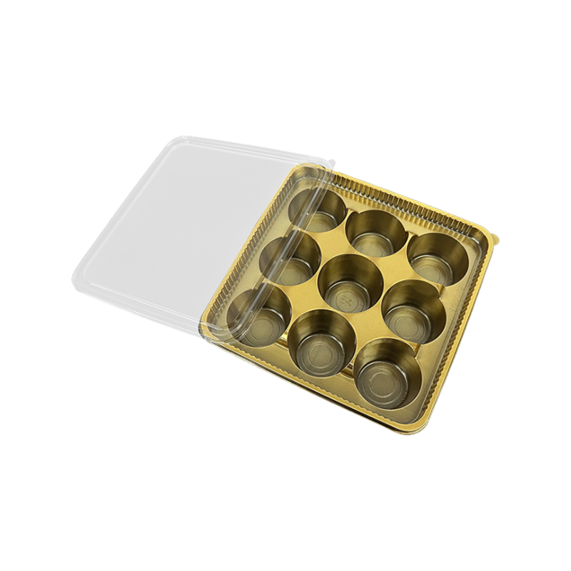 9 boşluklu dairesel PET şeker paketleme kutusu