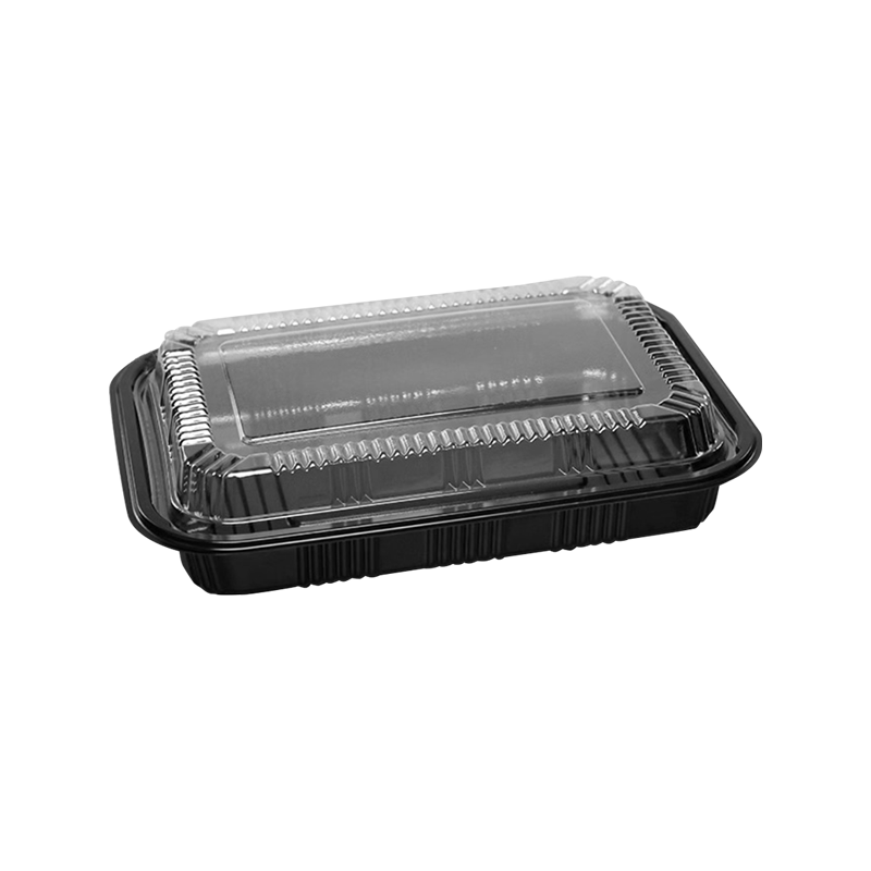 Mikrodalga fırınlara uygun taşma önleyici kapaklı ambalaj kutusu